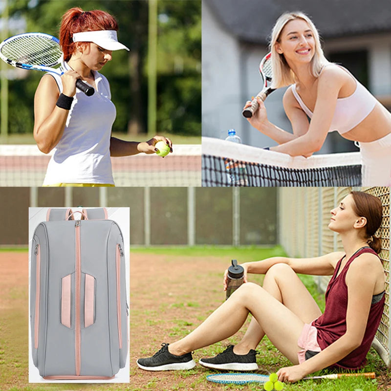 Grey Padel Racket Backpack