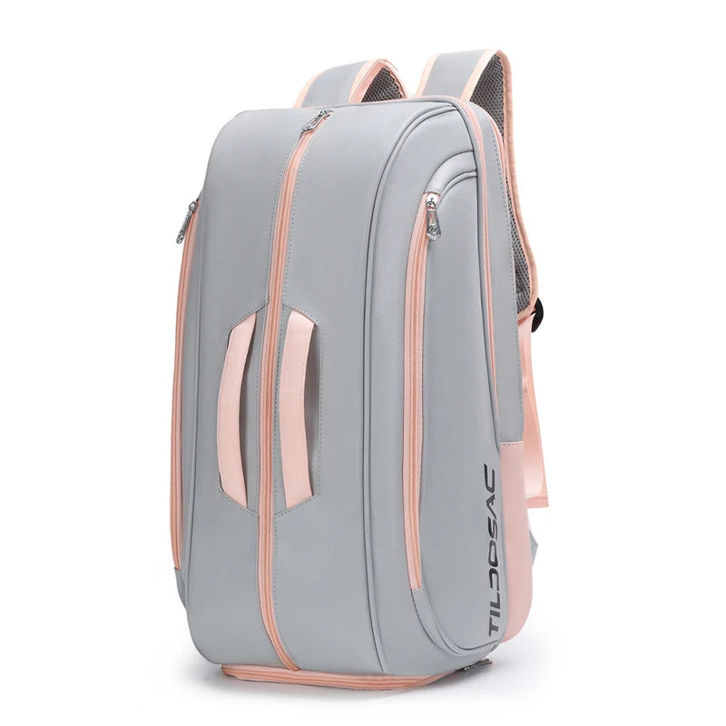 Grey Padel Racket Backpack