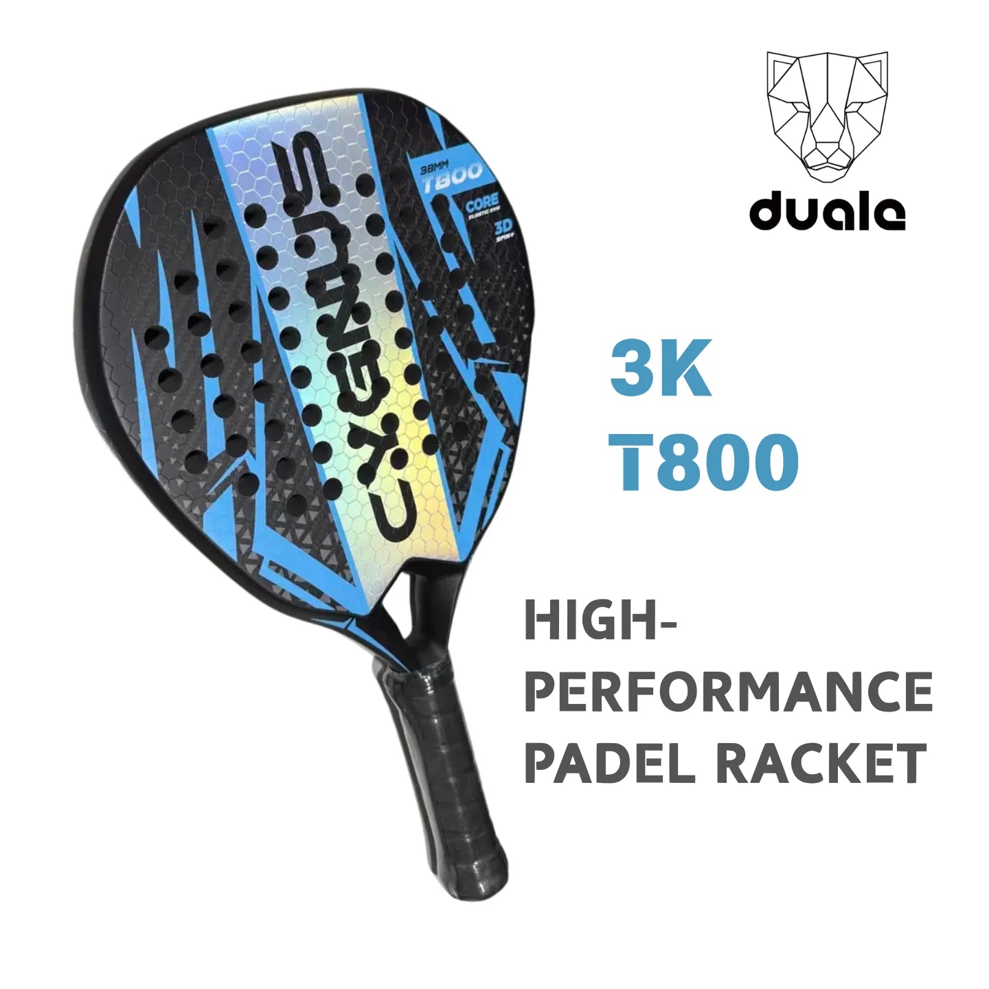 DUALE FORCE II .T800 Padel Racket ,Power and Control, Hybrid Padel for Intermediate and Advanced players