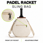 Padded padel racket sling bag, view 2