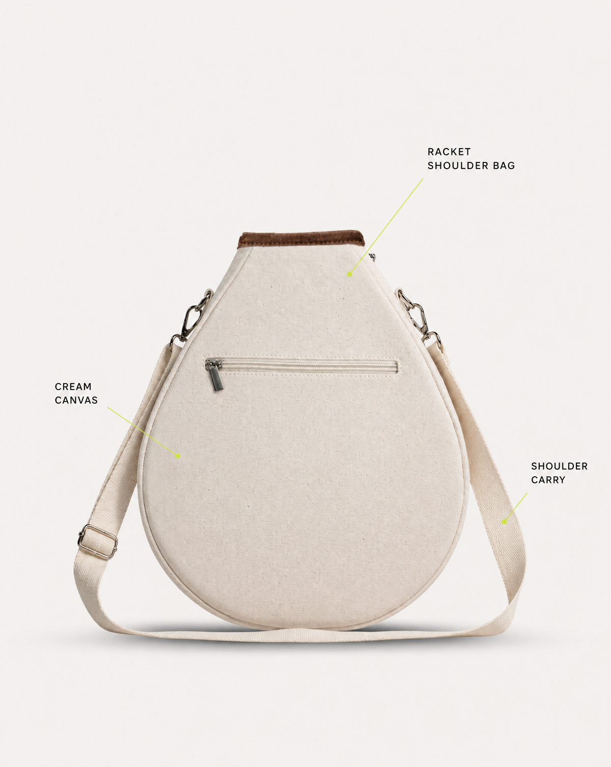 Padded padel racket sling bag, view 3