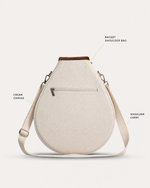 Padded padel racket sling bag, view 3