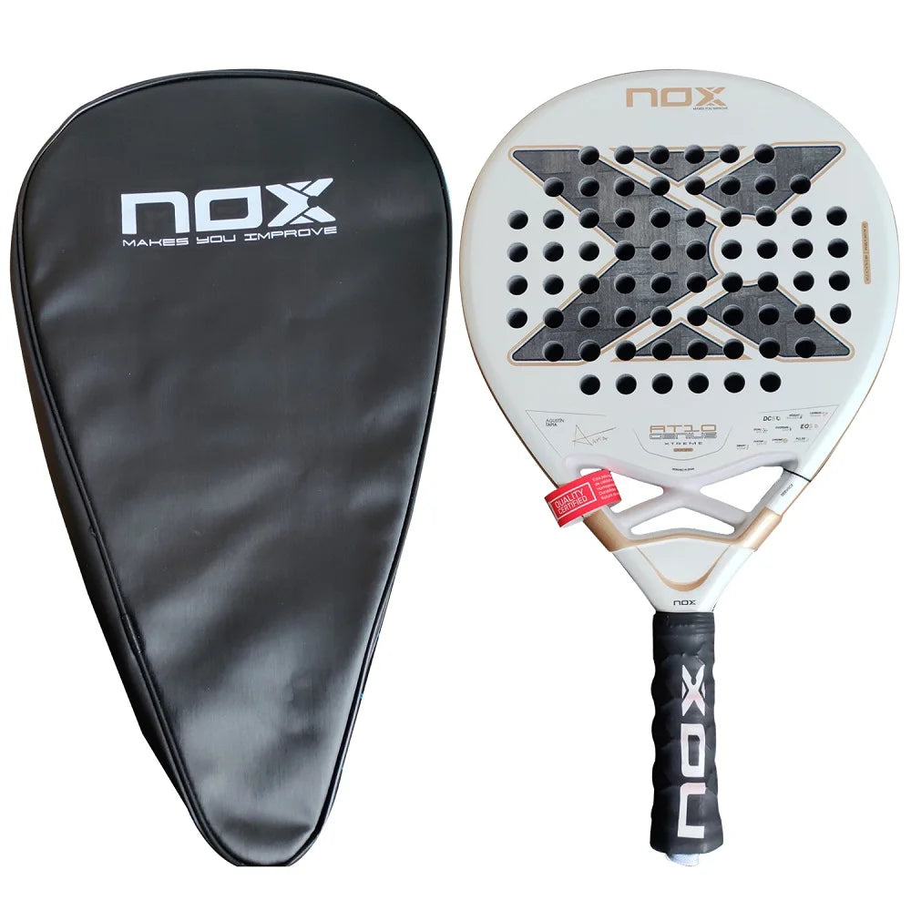 AT10 ML10 Carbon Padel Racket – 12K / 18K Hybrid Power & Control with EVA Memory Flex Core