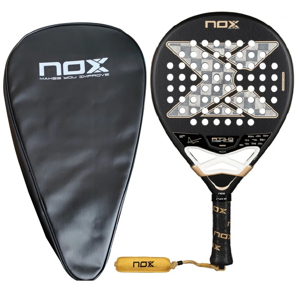 AT10 ML10 Carbon Padel Racket – 12K / 18K Hybrid Power & Control with EVA Memory Flex Core