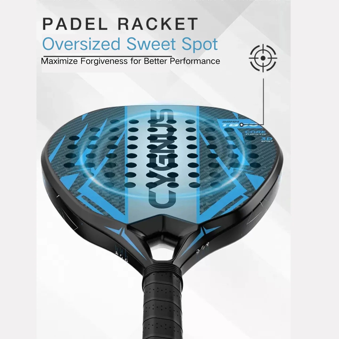 DUALE  FORCE II .T800 Padel Racket ,Power and Control, Hybrid Padel for Intermediate and Advanced players