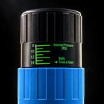 Close-up of the blue pressuriser pressure indicator and cap #Color_Blue