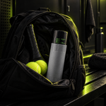 Grey pressuriser packed in a padel backpack #Color_Grey